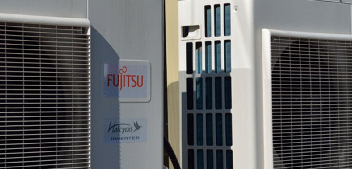 multiple air conditioner units installed