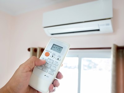 man working from home on laptop