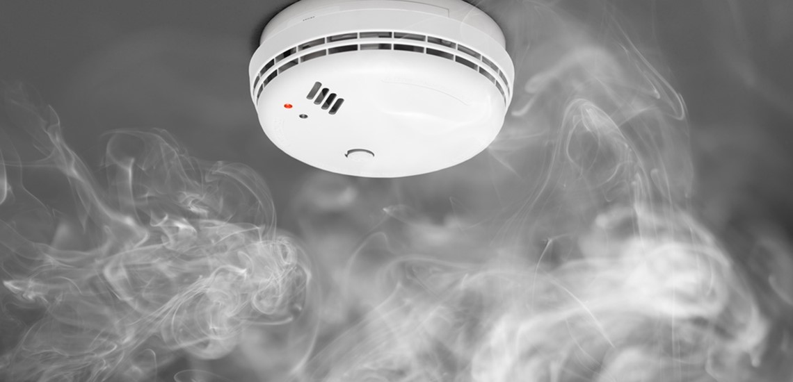 A Smoke Alarm On Ceiling