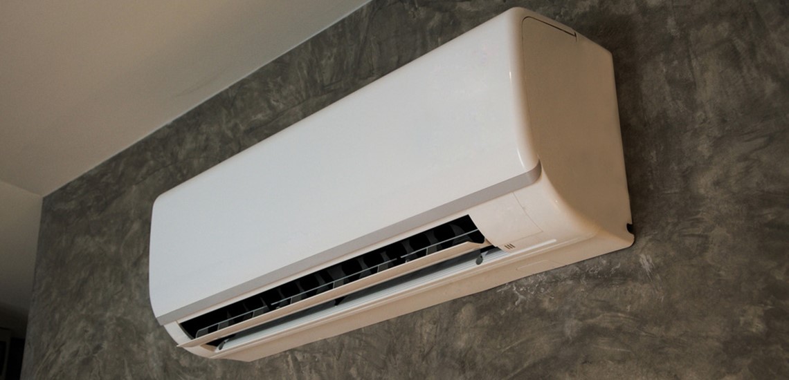 An Air Conditioner On Wall