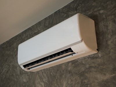 An Air Conditioner On Wall